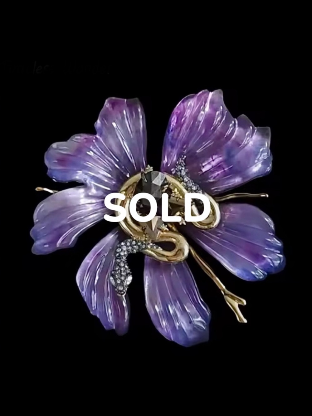 ALEXIS BITTAR Serpent Flower Brooch